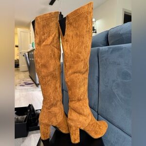 Elegant Over the Knee Boots - Tan